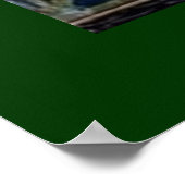 Beeldpapier voor zwaan, Rush en Iris met groene gr Poster (Hoek)