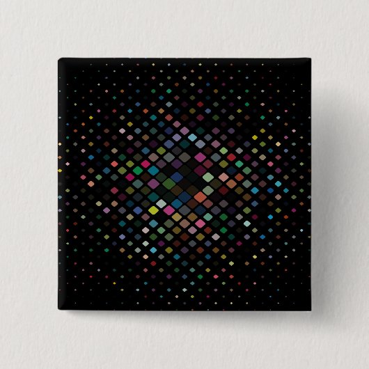 Beeldpatroon met kleine vierkantjes vierkante button 5,1 cm (Voorkant)