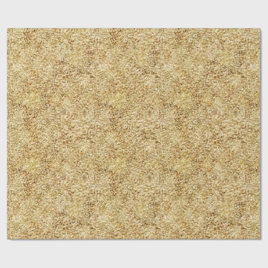 Beeldpatroon van puur goud cadeaupapier (Vlak)