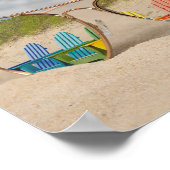 Beeldreflectie van elke stoel in een zonnebril poster (Hoek)