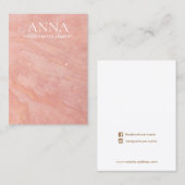 Beeldscherm met pink-roze toon visitekaartje (Voorkant / Achterkant)