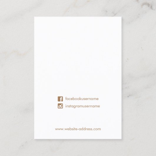 Beeldscherm met pink-roze toon visitekaartje (Achterkant)