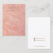 Beeldscherm met pink-roze toon visitekaartje (Voorkant / Achterkant)