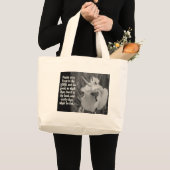 BEELDSCHERM PSALM 37:3 VERTROUWT DE LORD GROTE TOTE BAG (Voorkant (product))