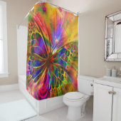 Beeldscherm van de vlinder douchegordijn (In situ)