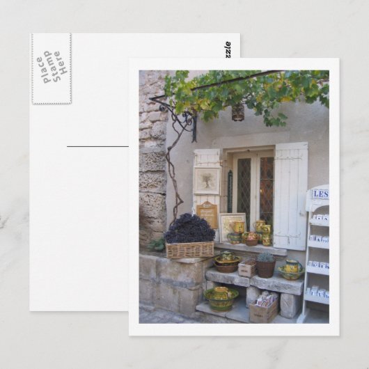 Beeldscherm van Provence Store Front Briefkaart (Voorkant / Achterkant)