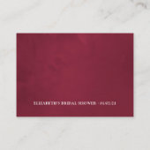 Beeldscherm voor Bourgogne en marinetest Vrijgezel Informatiekaartje (Achterkant)