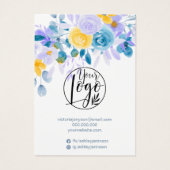 Beeldscherm voor florele sierjuwelen visitekaartje (Achterkant)