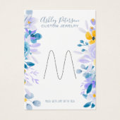 Beeldscherm voor florele sierjuwelen visitekaartje (Voorkant)