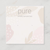 Beeldscherm voor pasta's vierkante visitekaartje (Voorkant)