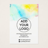 Beeldscherm voor waterverf-sierjuwelen visitekaartje (Achterkant)