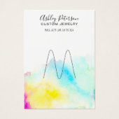 Beeldscherm voor waterverf-sierjuwelen visitekaartje (Voorkant)