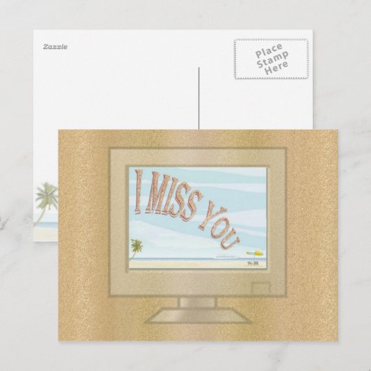 Beeldschermen voor de zomer briefkaart (Voorkant / Achterkant)