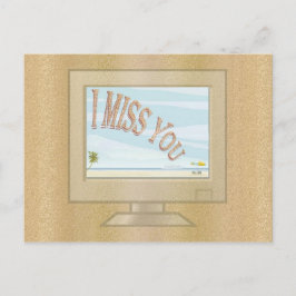 Beeldschermen voor de zomer briefkaart