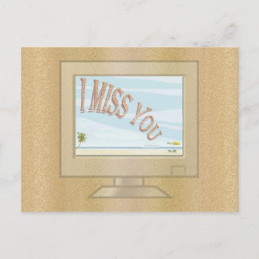 Beeldschermen voor de zomer briefkaart (Voorkant)