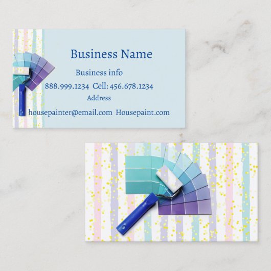 Beeldschilderwerk Visitekaartje (Voorkant / Achterkant)