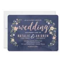 Beeldschone bewerkbare kleuren bruiloft uitnodigin