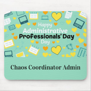 Beeldschrift Admin-dag Hart-pictogram Viering Muismat