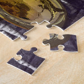 Beeldstukken die wachten op speelse puzzel (Zijkant)