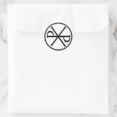 BEELDVLAK - RONDE LOGO STICKER (Tas)