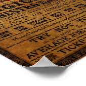 Beeldzame Circus-Poster voor Tirahvaalta: 8 x 16 i Poster (Hoek)