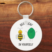 BeeLeaf in jezelf (geloof in jezelf) Sleutelhanger (Voorkant)