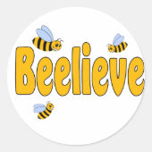 Beelieve Ronde Sticker (Voorkant)