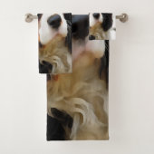 Beeltenis: A King Charles Cavalier Spaniel Bad Handdoek (Insitu)