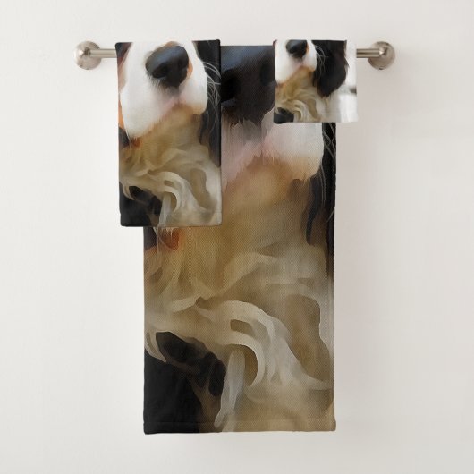 Beeltenis: A King Charles Cavalier Spaniel Bad Handdoek (Insitu)