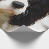 Beeltenis: A King Charles Cavalier Spaniel Cadeaupapier (Hoek)