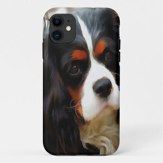 Beeltenis: A King Charles Cavalier Spaniel Case-Mate iPhone Case (Achterkant)