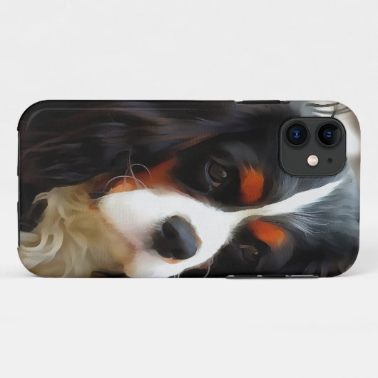 Beeltenis: A King Charles Cavalier Spaniel Case-Mate iPhone Case (Achterkant (horizontaal))