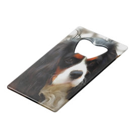 Beeltenis: A King Charles Cavalier Spaniel Creditkaart Flessenopener