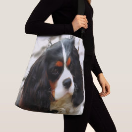 Beeltenis: A King Charles Cavalier Spaniel Crossbody Tas