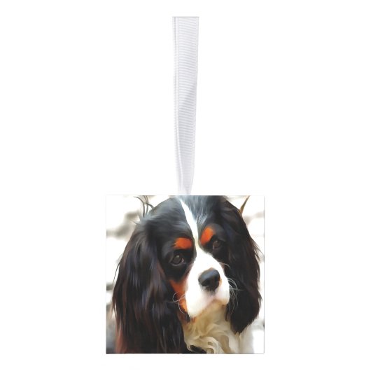 Beeltenis: A King Charles Cavalier Spaniel Decoratie (Rechts)