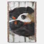 Beeltenis: A King Charles Cavalier Spaniel Deken (Voorkant Verticaal)