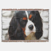 Beeltenis: A King Charles Cavalier Spaniel Deken (Voorkant)