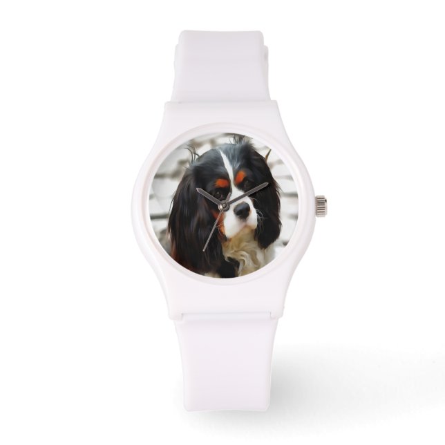 Beeltenis: A King Charles Cavalier Spaniel Horloge (Voorkant)