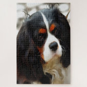 Beeltenis: A King Charles Cavalier Spaniel Legpuzzel (Verticaal)