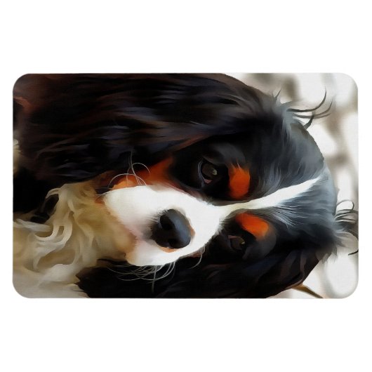 Beeltenis: A King Charles Cavalier Spaniel Magneet (Horizontaal)