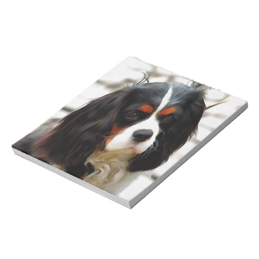 Beeltenis: A King Charles Cavalier Spaniel Notitieblok (Linkerzijde)