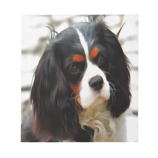Beeltenis: A King Charles Cavalier Spaniel Notitieblok (Voorkant)