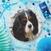 Beeltenis: A King Charles Cavalier Spaniel Papieren Bordje (Feest)