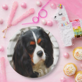 Beeltenis: A King Charles Cavalier Spaniel Papieren Bordje (Feest)
