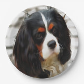 Beeltenis: A King Charles Cavalier Spaniel Papieren Bordje (Voorkant)