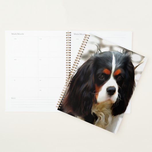 Beeltenis: A King Charles Cavalier Spaniel Planner (Display)