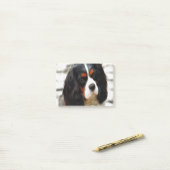 Beeltenis: A King Charles Cavalier Spaniel Post-it® Notes (Op bureau)