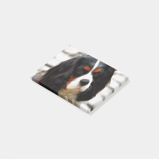 Beeltenis: A King Charles Cavalier Spaniel Post-it® Notes (Schuin)