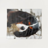 Beeltenis: A King Charles Cavalier Spaniel Wandkleed (Voorkant (horizontaal))