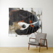 Beeltenis: A King Charles Cavalier Spaniel Wandkleed (In Situ (horizontaal))